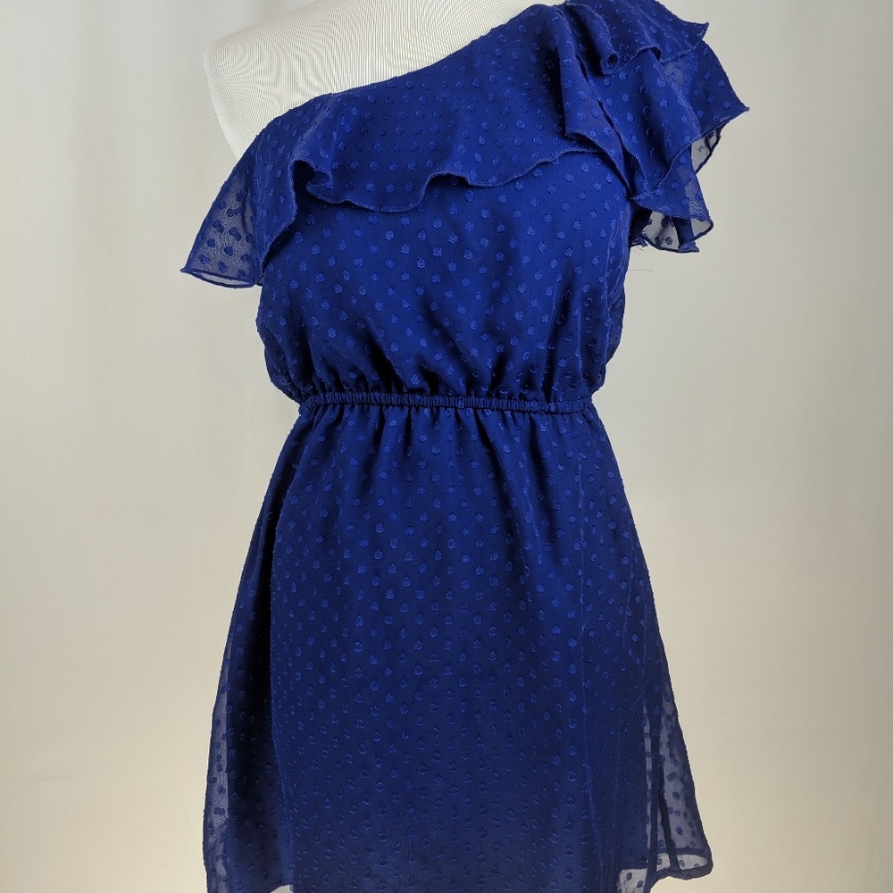 Women's Summer Asymmetrical Dress  Blue Size Small